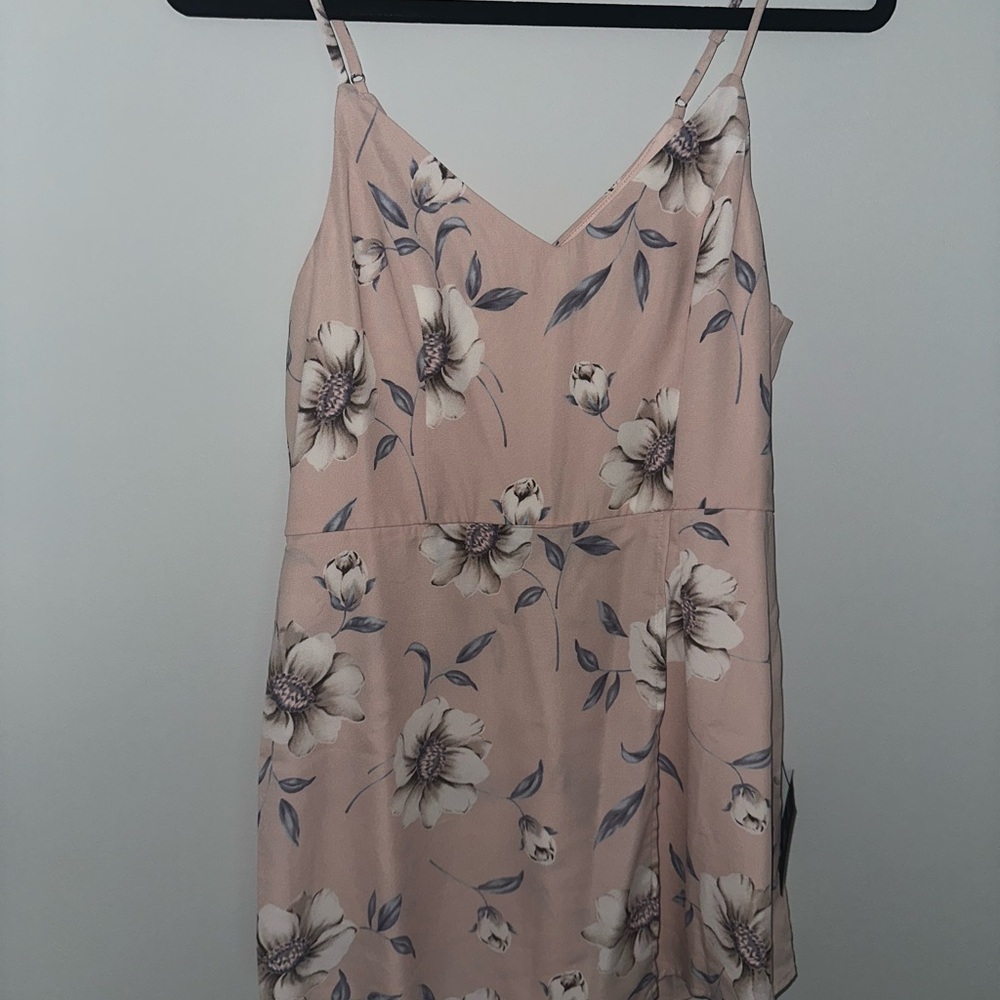 Lulu's Blush Floral Romper